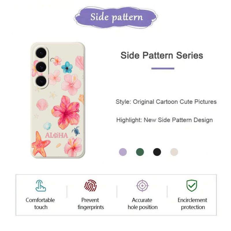 Kuori Samsung Galaxy S25 Fe Kukat-silikoni