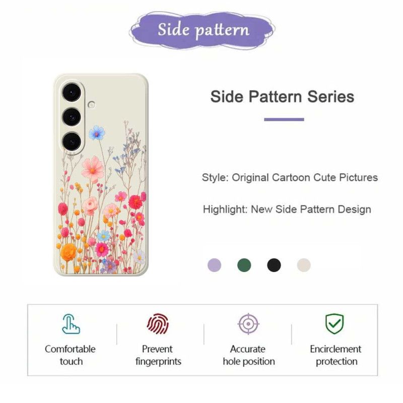 Kuori Samsung Galaxy S25 Fe Villikukka-silikoni