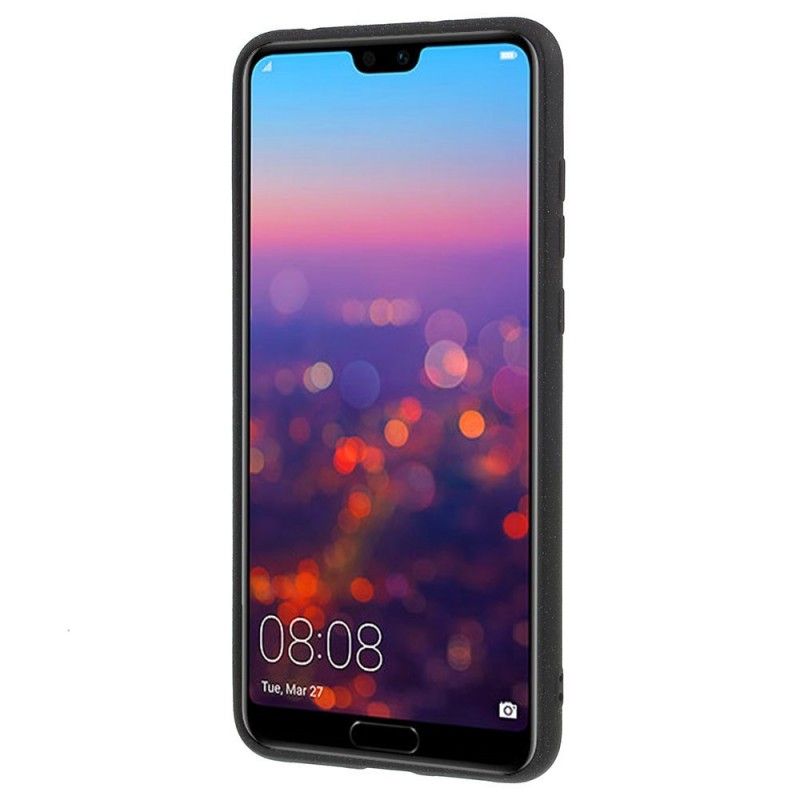 Kuori Huawei P20 Pro Harmaa Musta Matta Silikoni