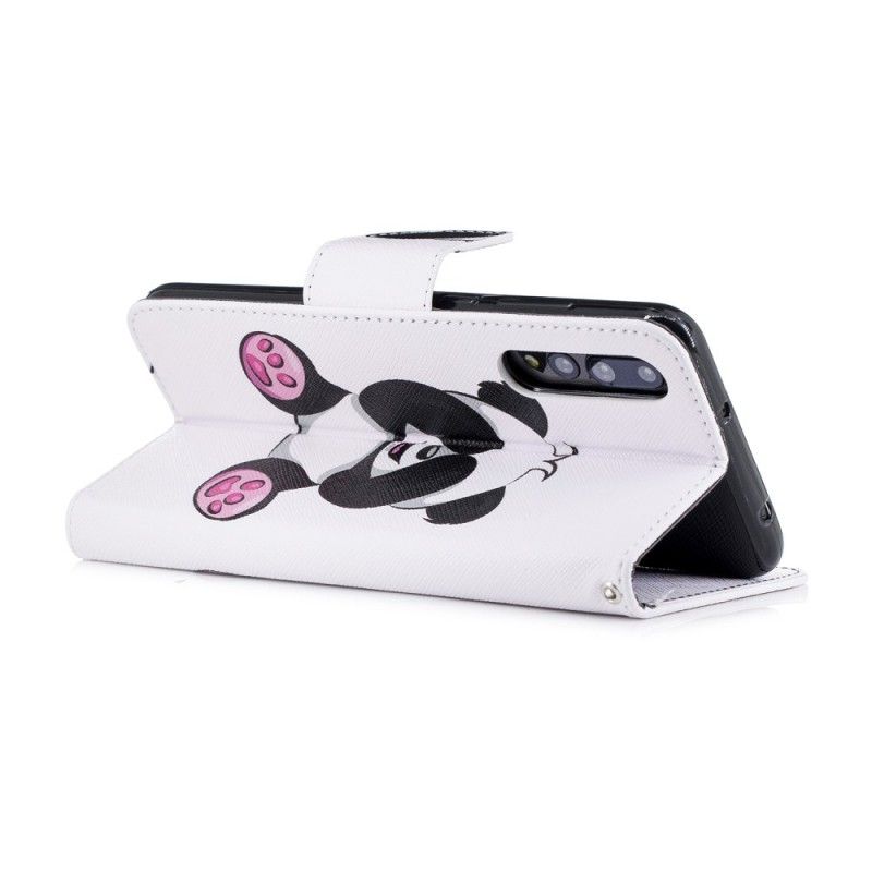 Nahkakotelo Huawei P20 Pro Puhelinkuoret Hauska Panda