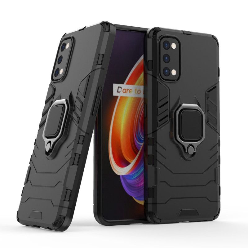 Kuori Realme 7 Pro Punainen Musta Kestävä Rengas Suojakuori