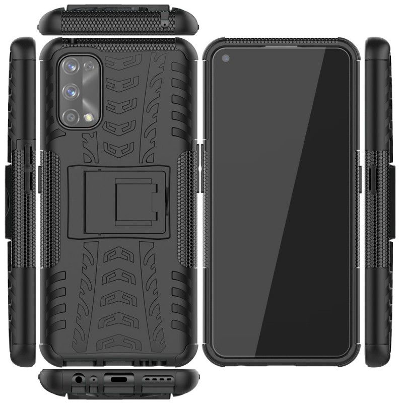 Kuori Realme 7 Pro Valkoinen Musta Erittäin Kestävä