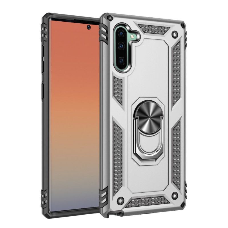 Kuori Samsung Galaxy Note 10 Hopea Musta Premium-Rengas Suojakuori