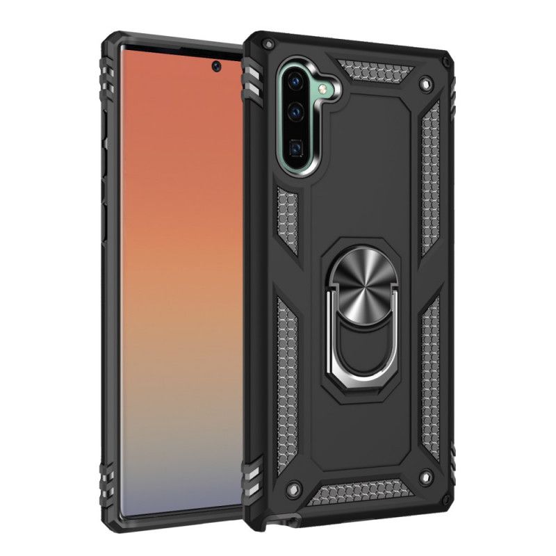 Kuori Samsung Galaxy Note 10 Hopea Musta Premium-Rengas Suojakuori