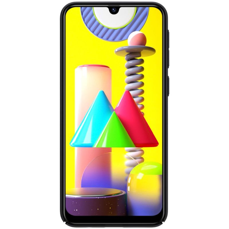 Case Kuoret Samsung Galaxy M31 Punainen Musta Puhelinkuoret Jäykkä Himmeä Nillkin