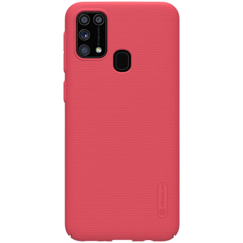 Case Kuoret Samsung Galaxy M31 Punainen Musta Puhelinkuoret Jäykkä Himmeä Nillkin