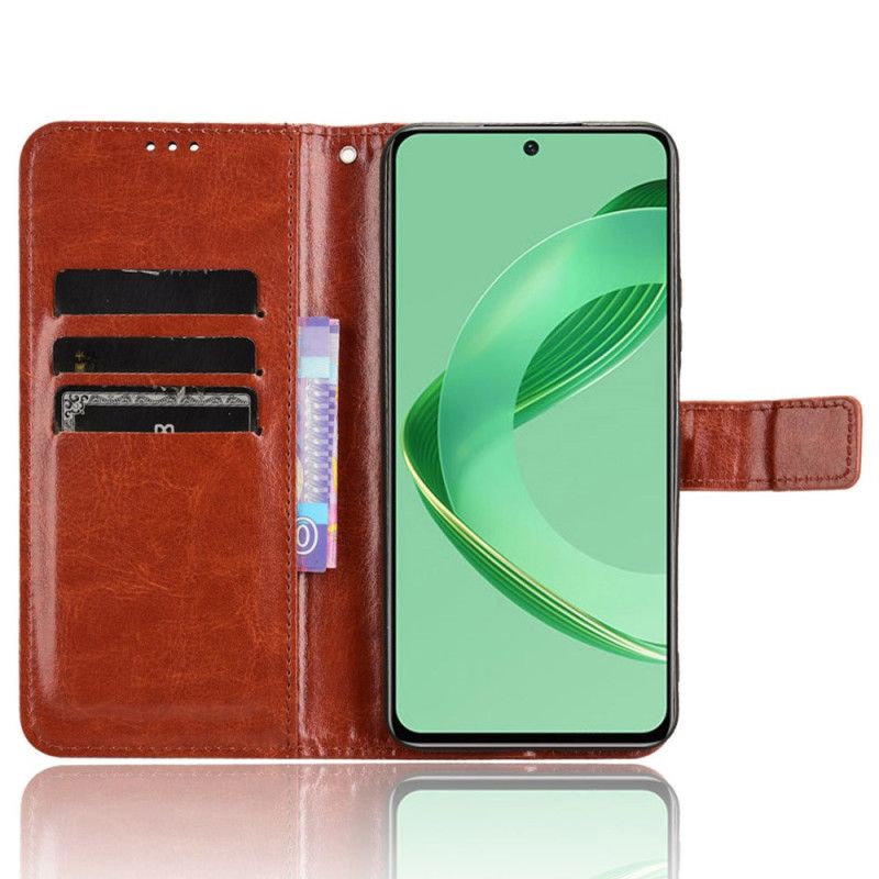 Kotelot Huawei Nova 12 Se Näyttävä Keinonahka Hihnalla Suojakuori