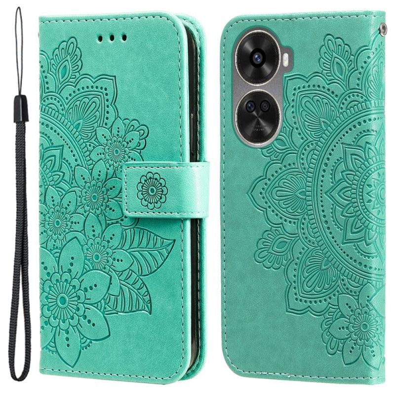 Kuoret Huawei Nova 12 Se Kukkakuvio Hihnalla