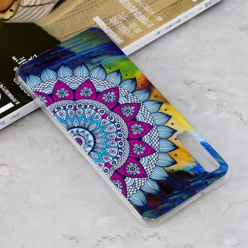 Kuori Samsung Galaxy A7 Fluoresoiva Värillinen Mandala