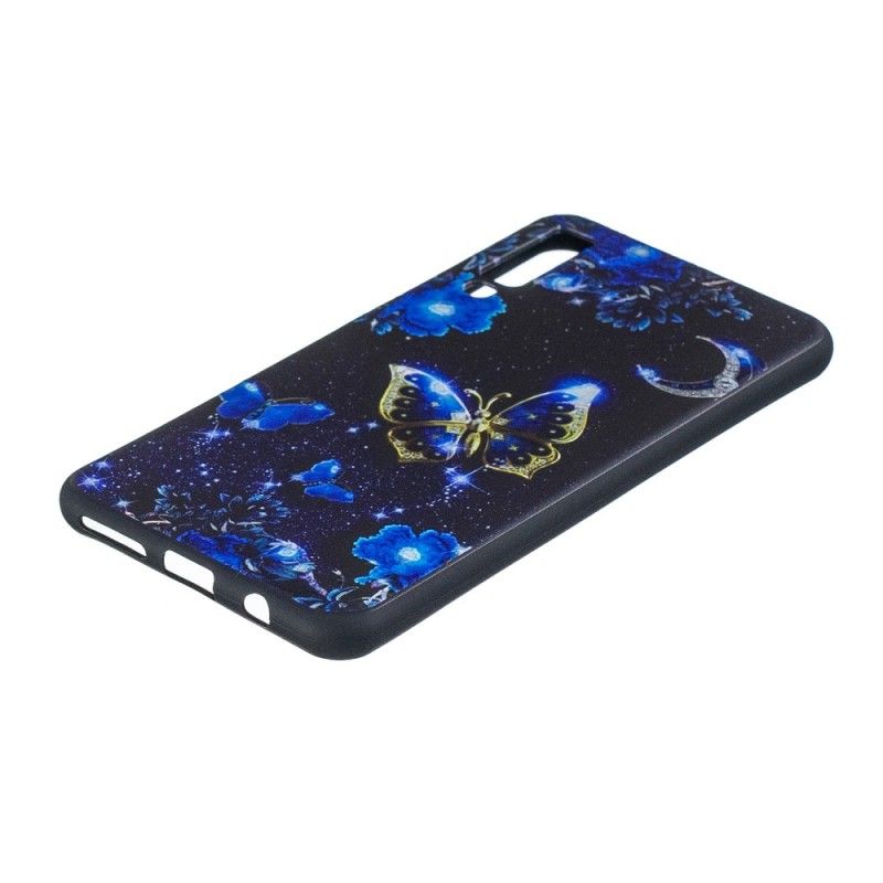 Kuori Samsung Galaxy A7 Kultainen Perhonen Suojakuori
