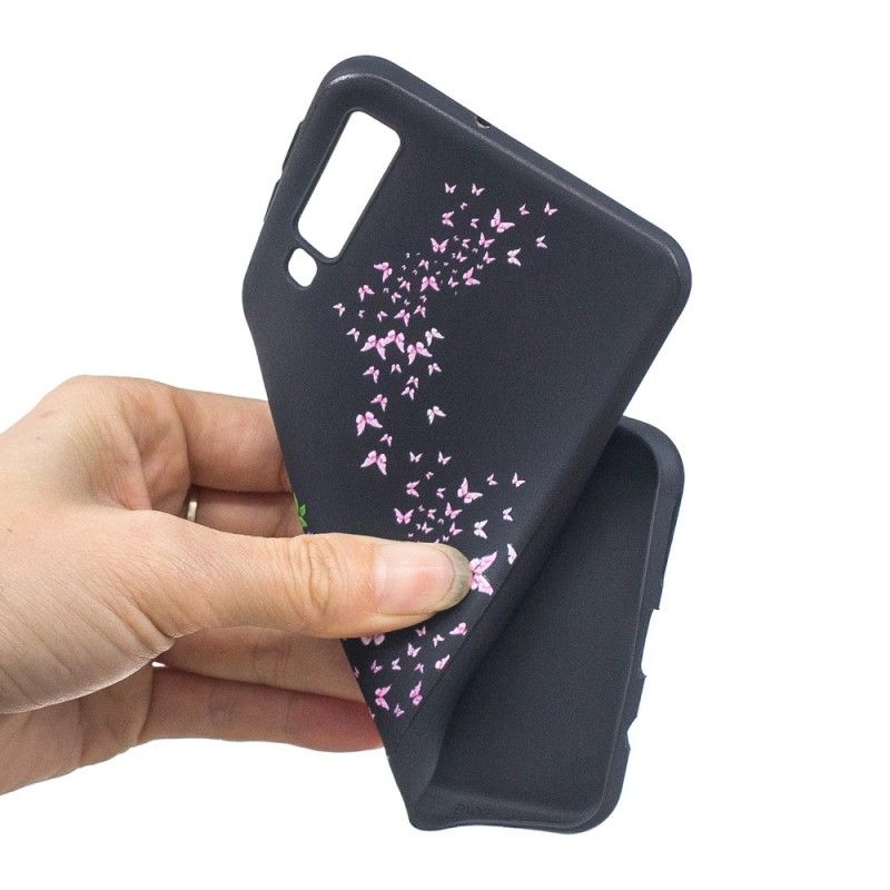 Kuori Samsung Galaxy A7 Nainen. Jolla On Kukallinen Pää Suojakuori