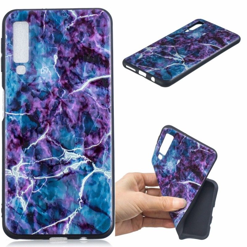 Kuori Samsung Galaxy A7 Puhelinkuoret Violetti Marmori