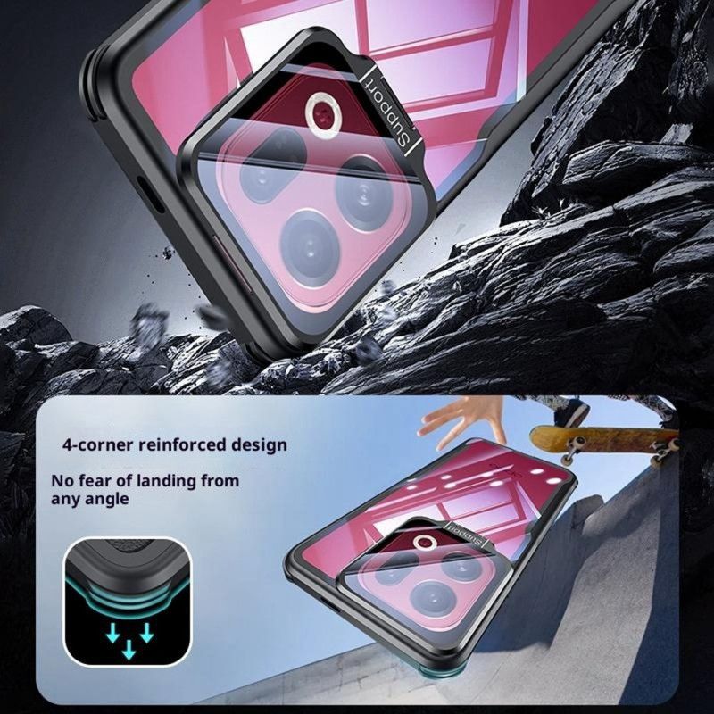 Case Oppo Find X9 5g Puhelinkuoret Kirkas Sisäänrakennettu Jalusta Ja Kamerasuoja