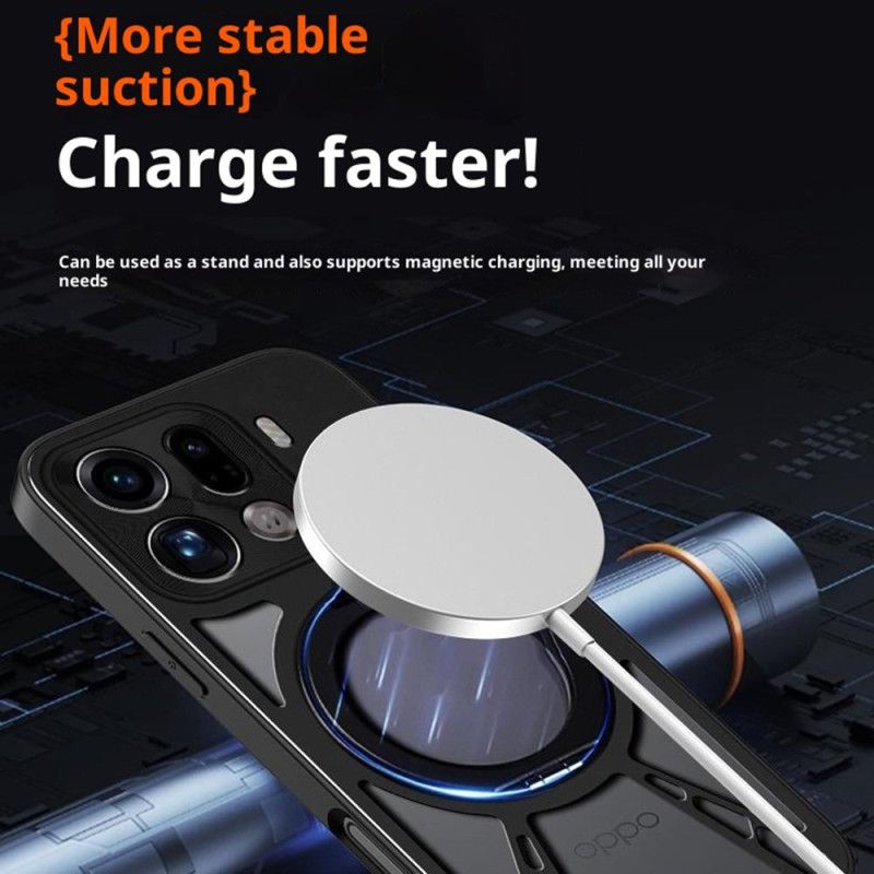 Kuori Oppo Find X9 5g Pyörivä Magneettinen Kiinnike Ja Lämmönpoisto Suojakuori