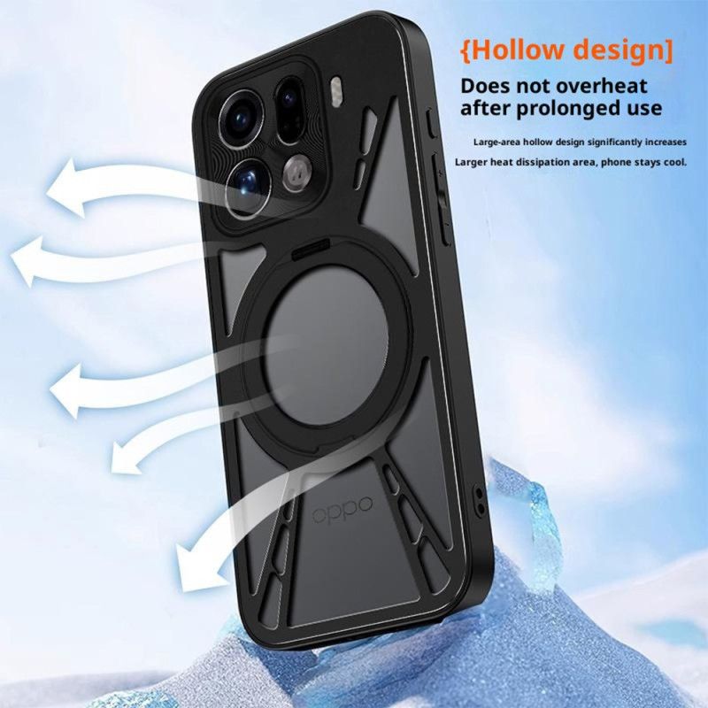 Kuori Oppo Find X9 5g Pyörivä Magneettinen Kiinnike Ja Lämmönpoisto Suojakuori