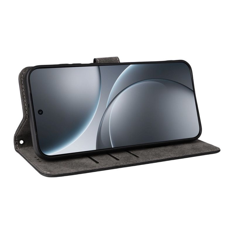 Nahkakotelo Oppo Find X9 5g Mokkanahkakuvio Hihnalla