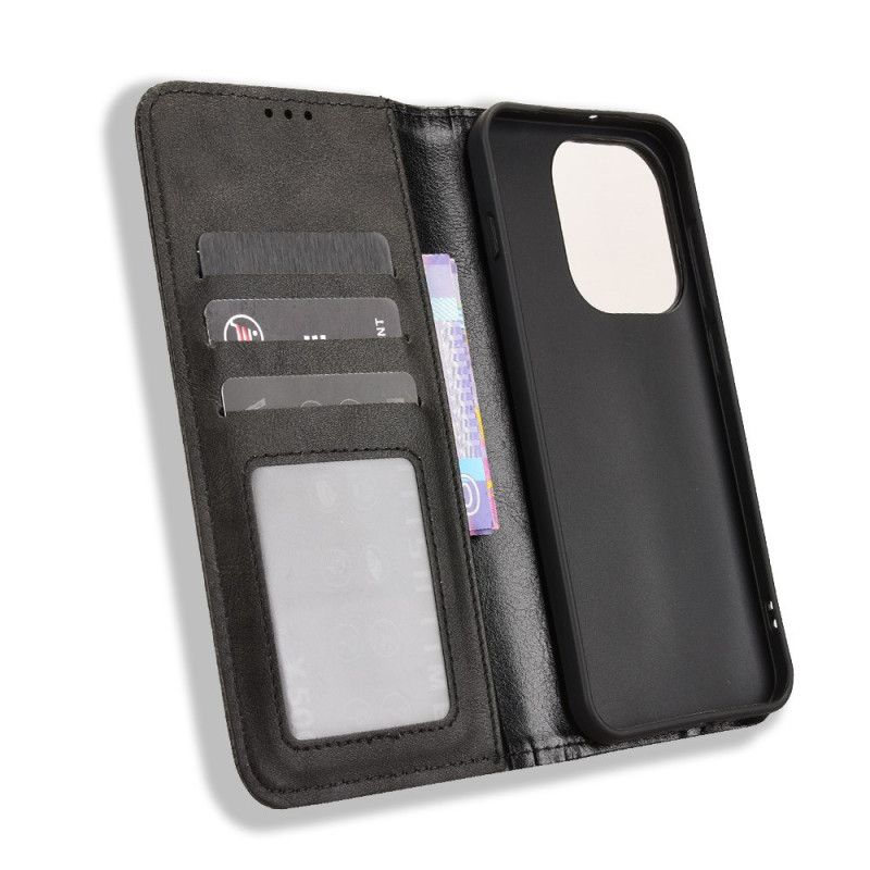 Nahkakotelo Oppo Find X9 5g Vintage-reunus