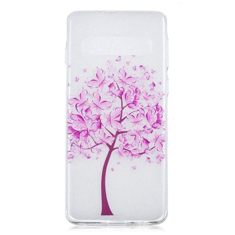 Kuori Samsung Galaxy S10 Läpinäkyvä Perhospuu