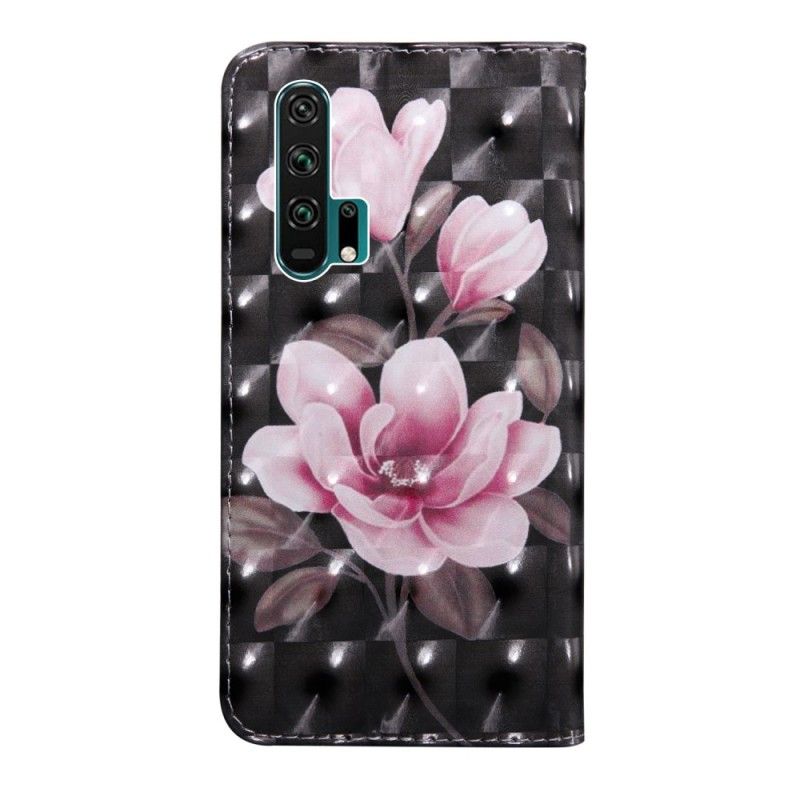 Flip Case Honor 20 Pro Kukat Kukkivat