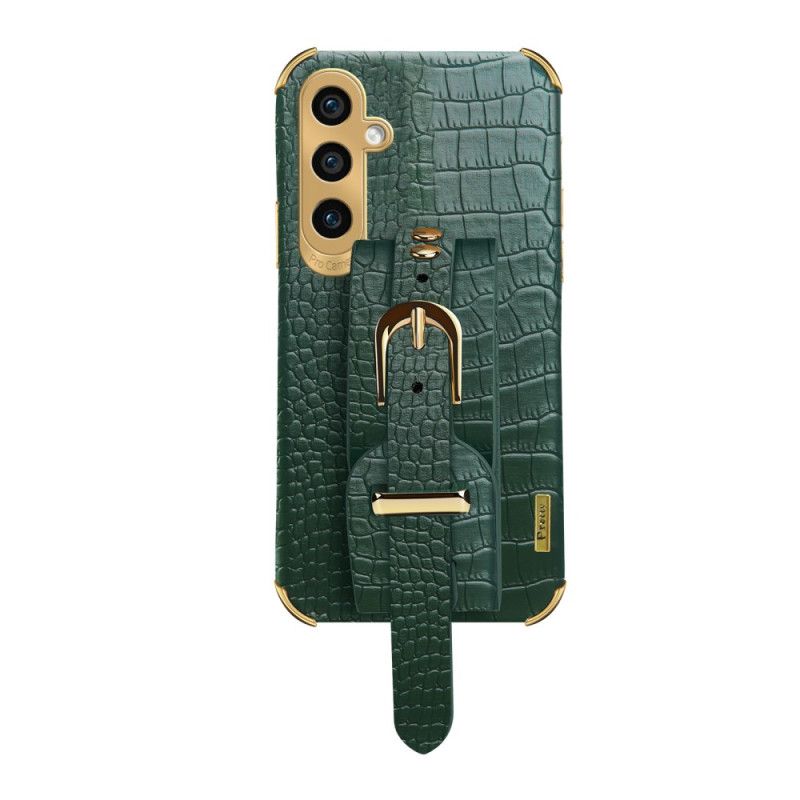 Kuori Samsung Galaxy A15 5g Krokotiilityyli Rannekorun Tuella