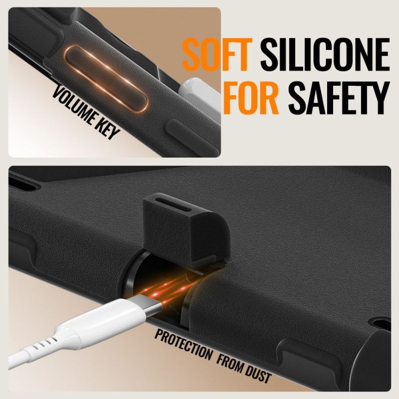 Kuori Samsung Galaxy Tab S11 Ultra Kolminkertainen Suoja Kääntyvällä Kahvalla