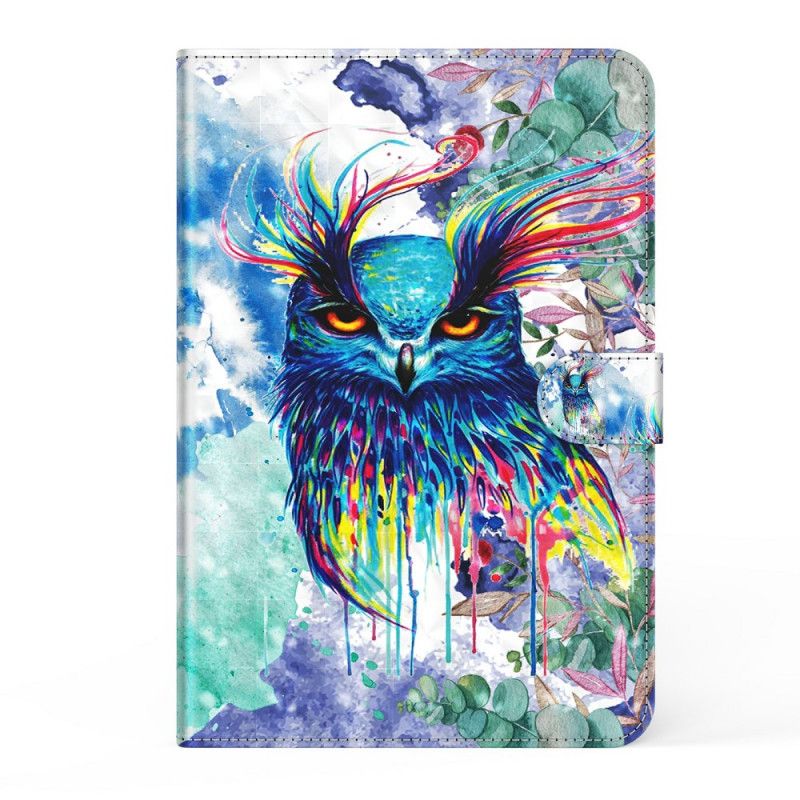 Nahkakotelo Samsung Galaxy Tab A7 Puhelinkuoret Pöllö
