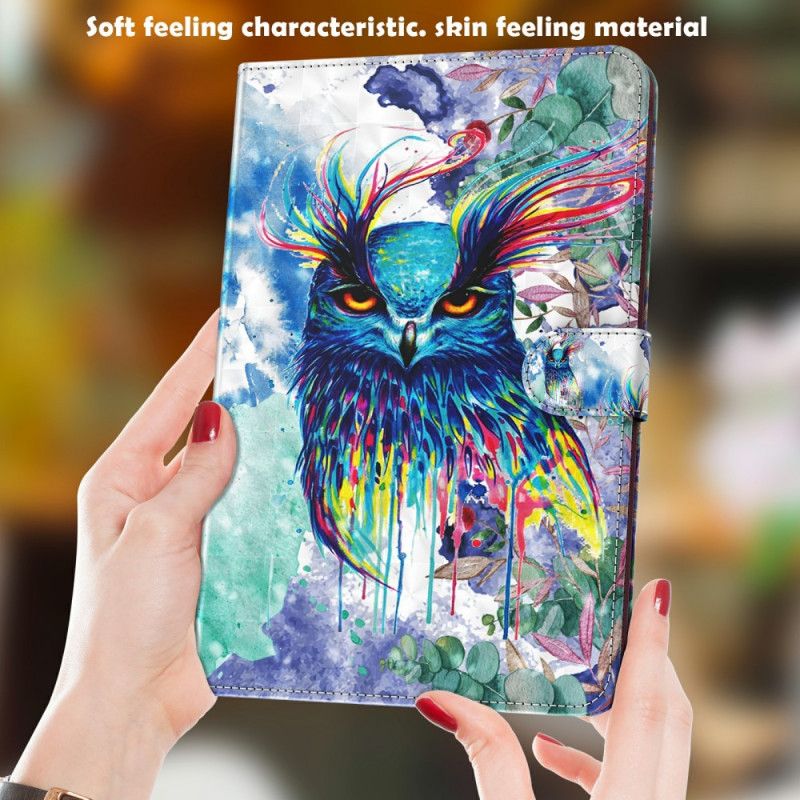 Nahkakotelo Samsung Galaxy Tab A7 Puhelinkuoret Pöllö