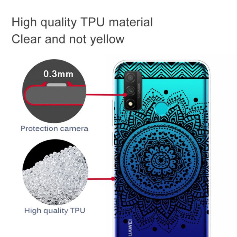 Kuori Huawei P Smart 2020 Läpinäkyvät Kukat Mandala Suojakuori