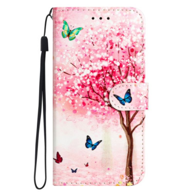 Nahkakotelo Xiaomi 14t Kirsikankukka