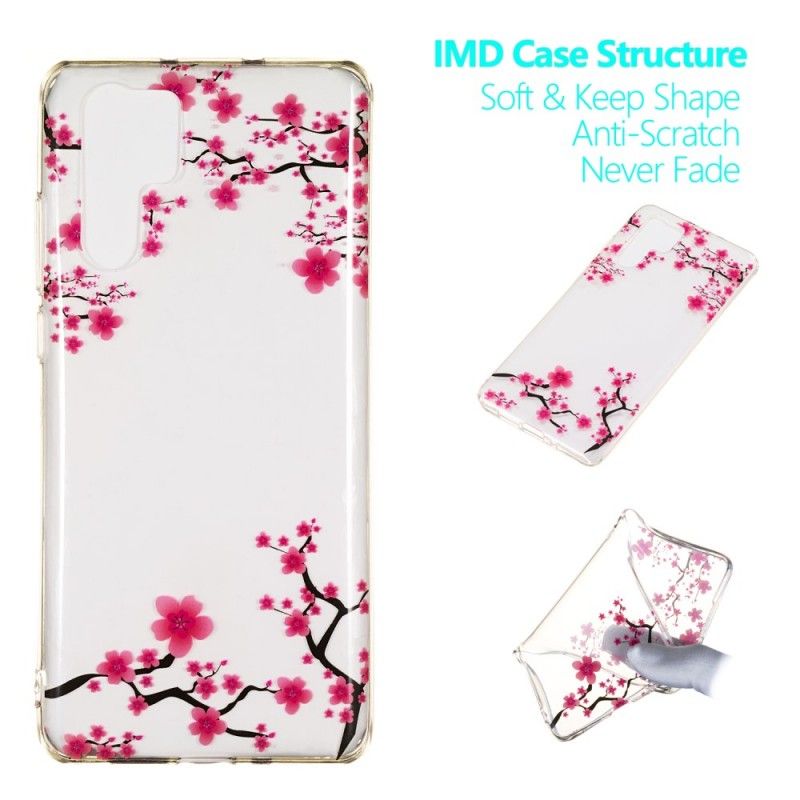 Case Kuoret Huawei P30 Pro Puhelinkuoret Läpinäkyvä Kukkiva Puu