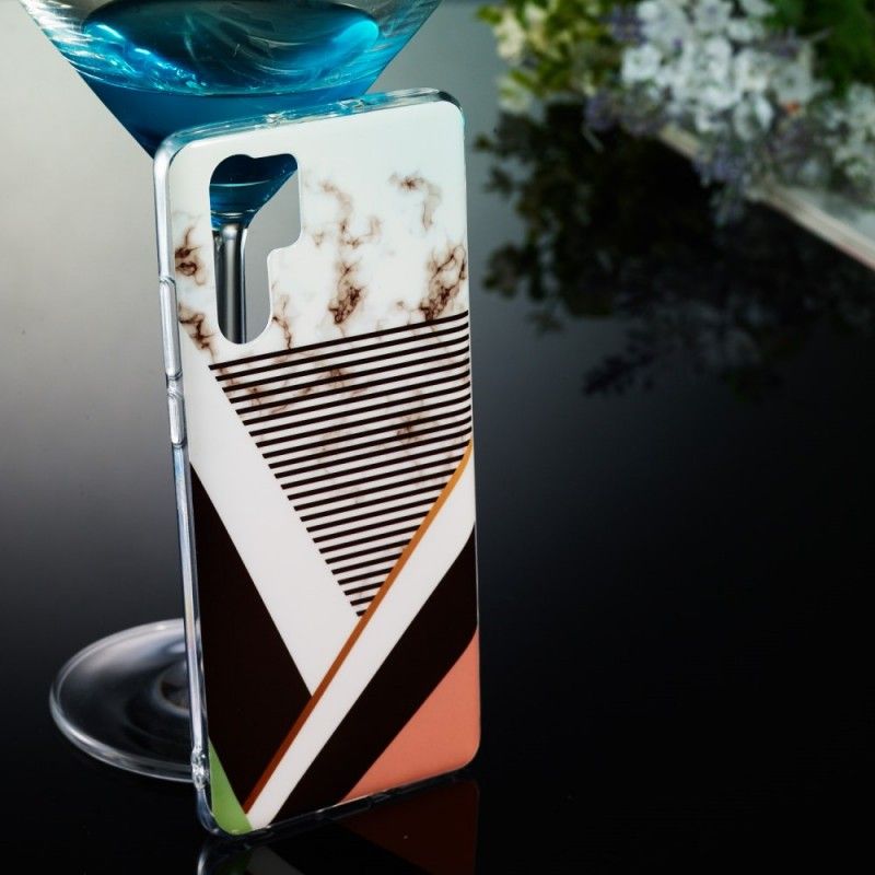 Case Kuoret Huawei P30 Pro Puhelinkuoret Viivageometrian Marmorivaikutus