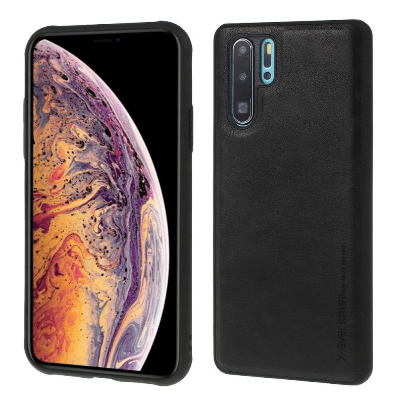 Kuori Huawei P30 Pro Harmaa Musta Vintage-Tyylinen X-Taso Suojakuori