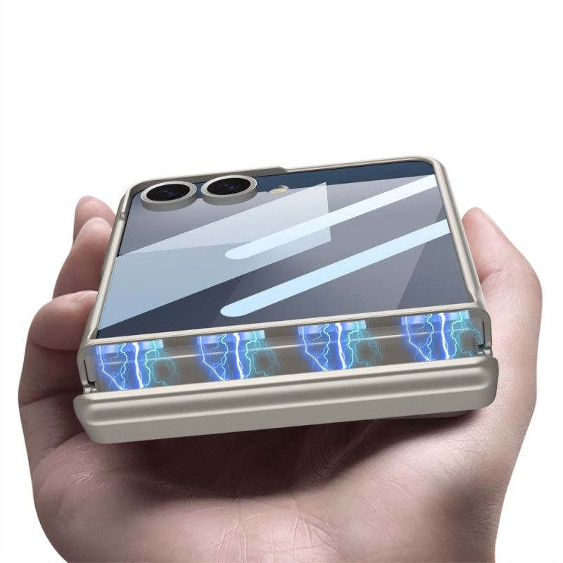Case Samsung Galaxy Z Flip 7 Puhelinkuoret Magneettisella Kiinnityksellä Saranasuojalla Ja Gkk-brändäyksellä