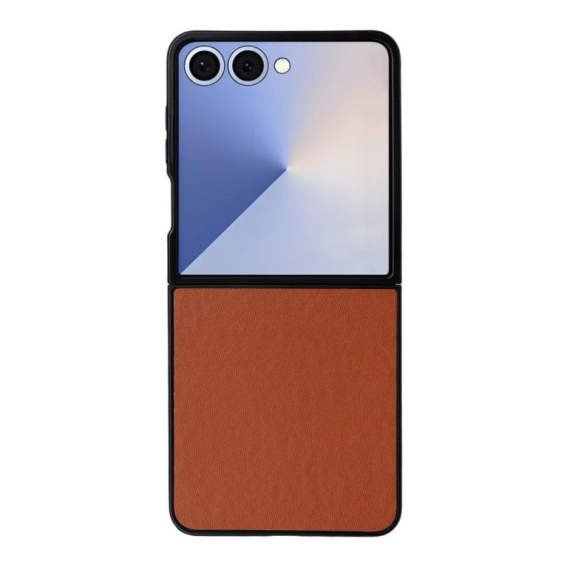 Case Samsung Galaxy Z Flip 7 Puhelinkuoret Yksivärinen Nahkaefekti