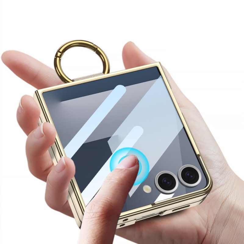 Kuori Samsung Galaxy Z Flip 7 Gkk-näytönsuoja Ja Sormusteline