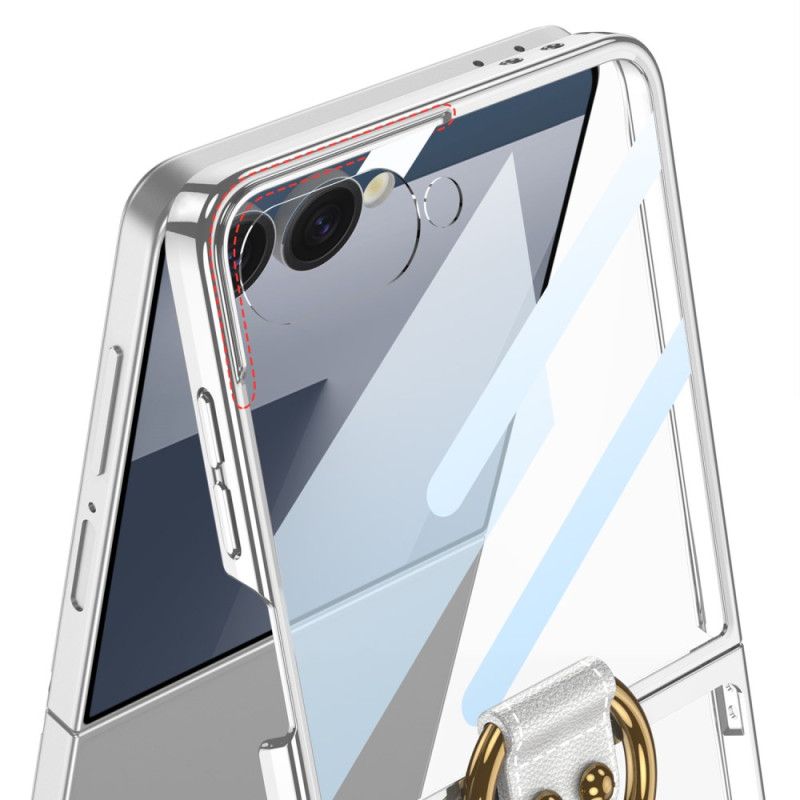 Kuori Samsung Galaxy Z Flip 7 Gkk-näytönsuoja Ja Sormusteline