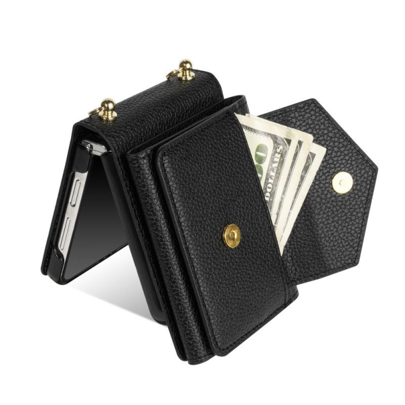 Kuori Samsung Galaxy Z Flip 7 Korttikotelo Ja Rannehihna