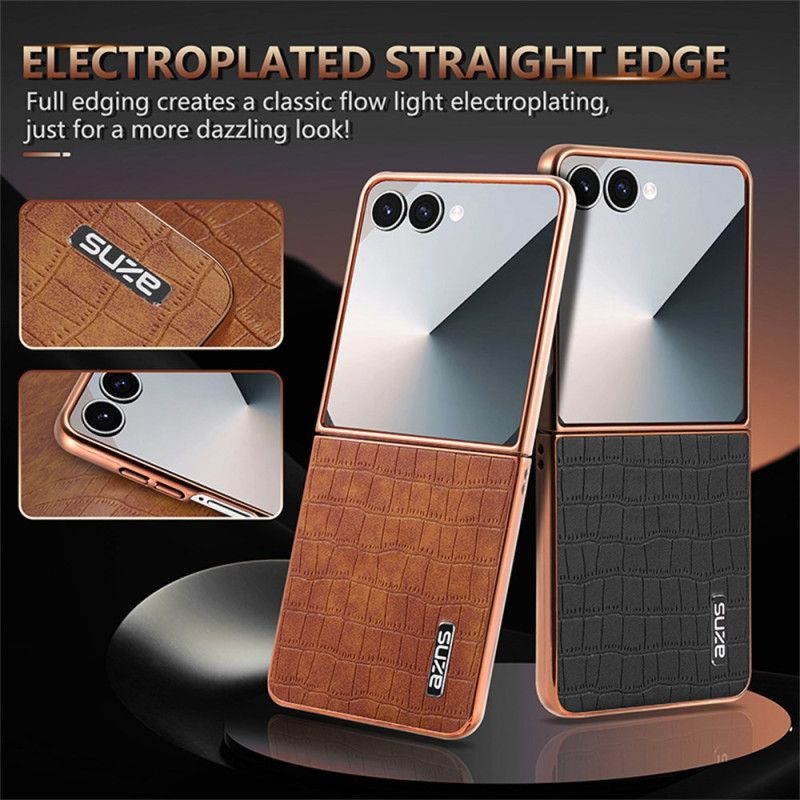 Kuori Samsung Galaxy Z Flip 7 Krokotiilityylinen Suojakuori