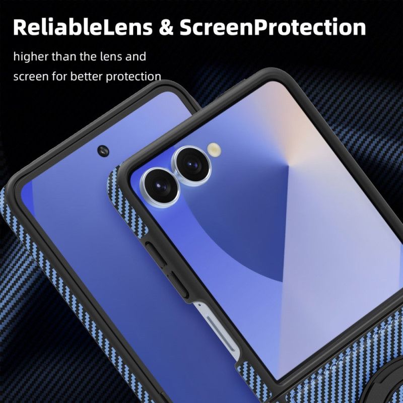 Kuori Samsung Galaxy Z Flip 7 Magneettinen Hiilikuitu