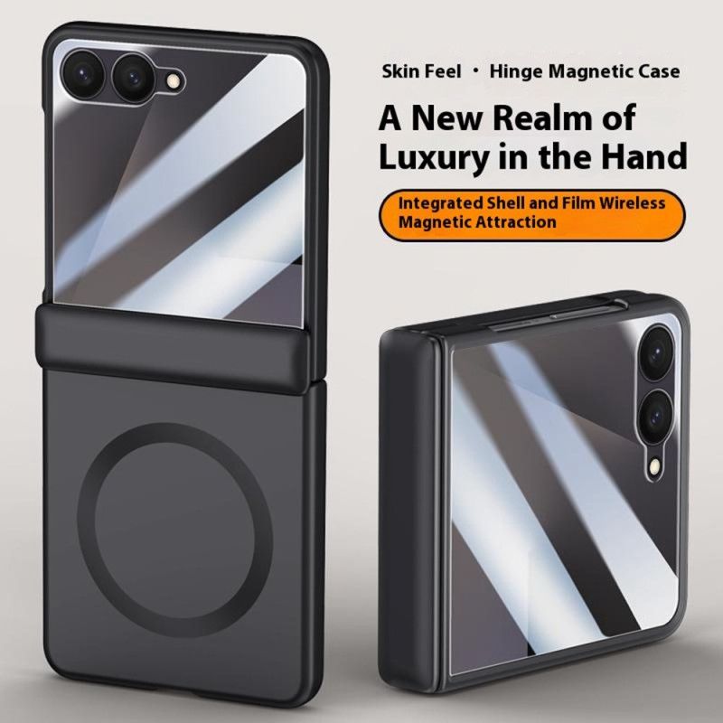 Kuori Samsung Galaxy Z Flip 7 Magneettinen Ja Metalliefektillä