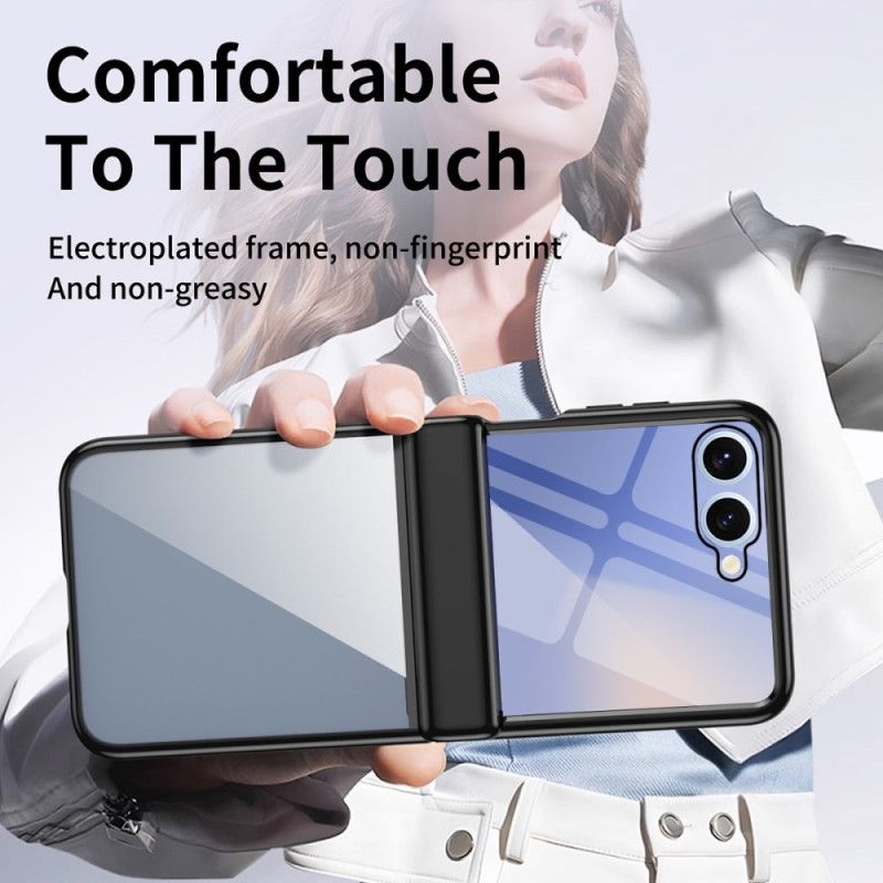 Kuori Samsung Galaxy Z Flip 7 Metalliefektinen Saranasuoja Suojakuori