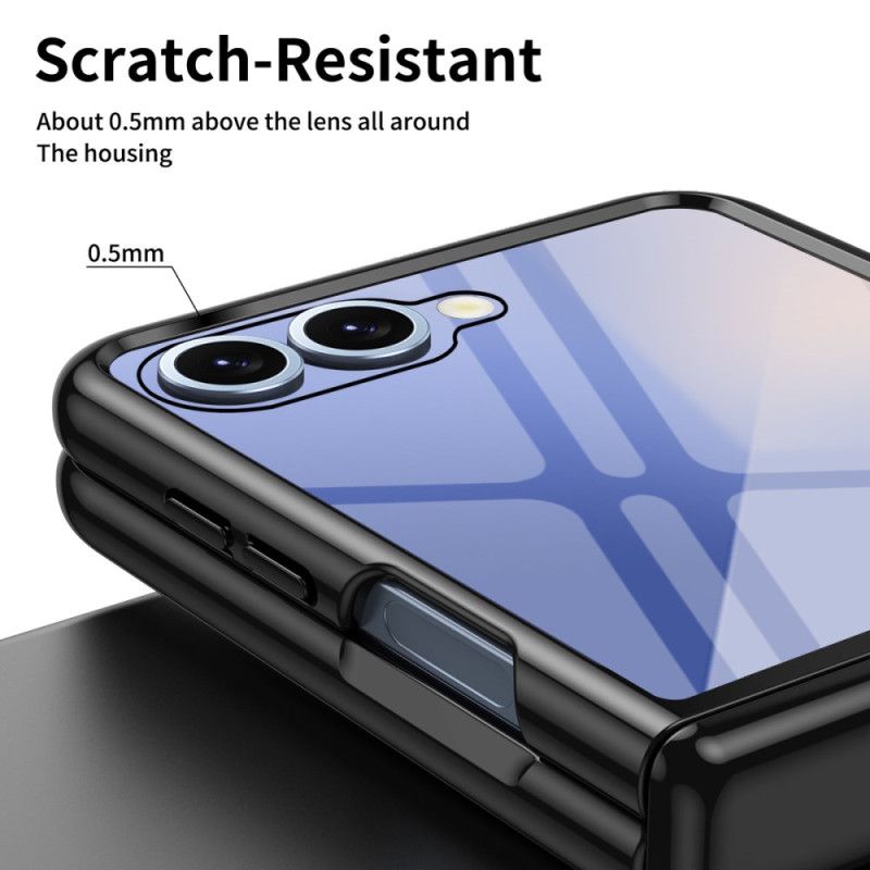 Kuori Samsung Galaxy Z Flip 7 Metalliefektinen Saranasuoja Suojakuori