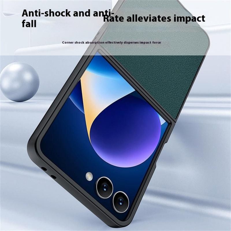 Kuori Samsung Galaxy Z Flip 7 Nahkakuvioinen Suojakuori