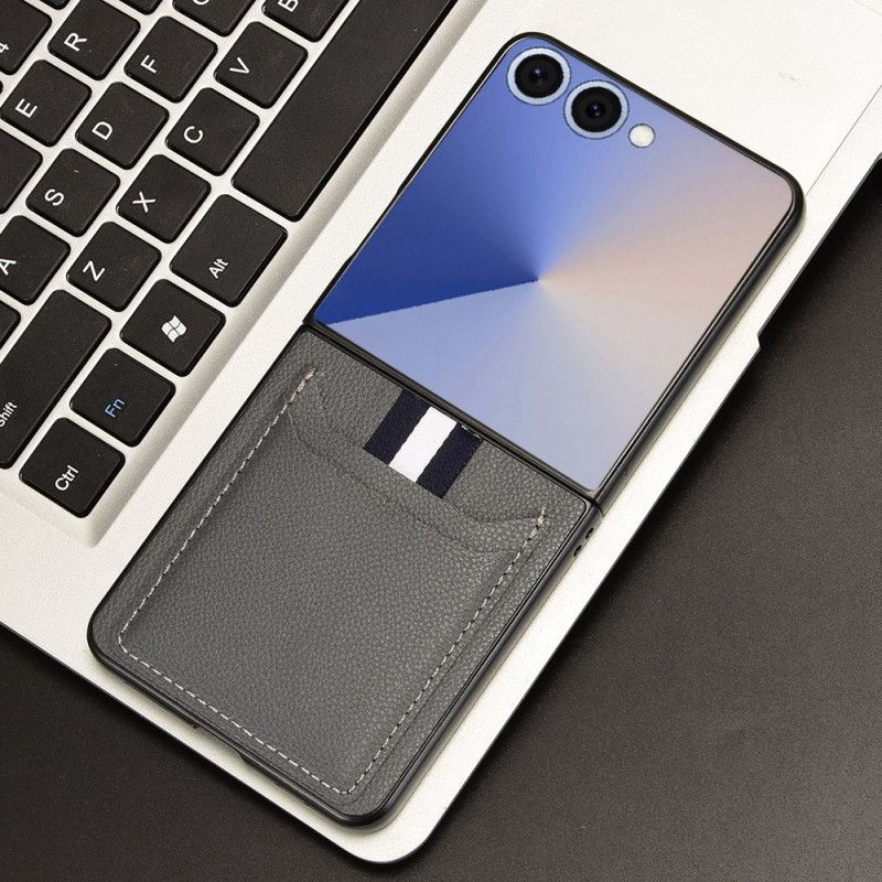 Kuori Samsung Galaxy Z Flip 7 Nahkatyylinen Korttikotelo