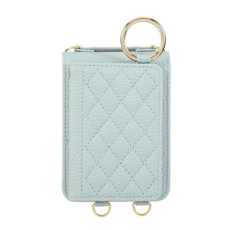 Kuori Samsung Galaxy Z Flip 7 Tikattu Lompakko Olkahihnalla