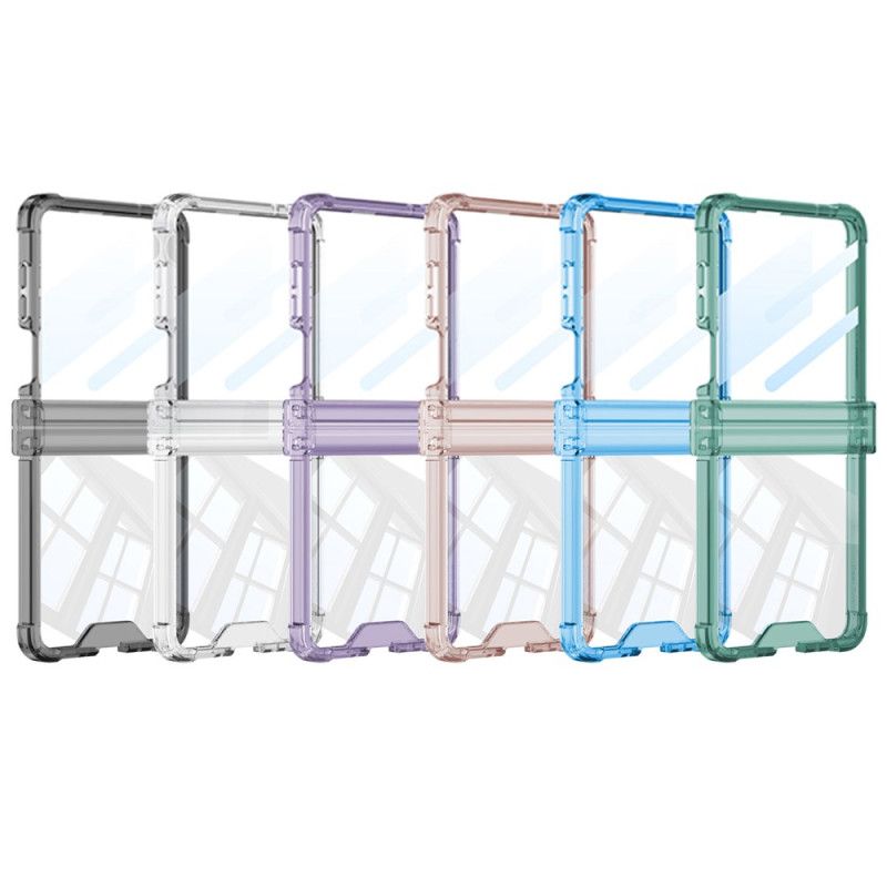 Kuori Samsung Galaxy Z Flip 7 Värillinen Läpikuultava Turvatyynysuojalla