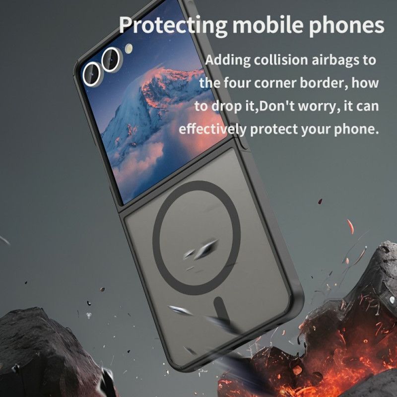 Kuori Samsung Galaxy Z Flip 7 Yhteensopiva Magsafe-pudotussuojan Kanssa