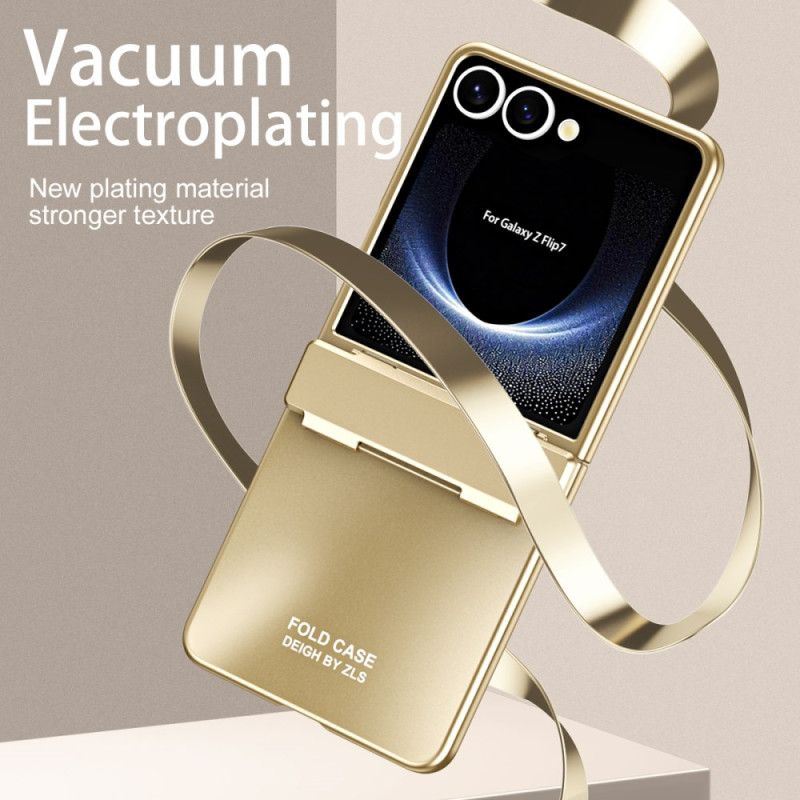 Puhelinkuoret Samsung Galaxy Z Flip 7 Metallinen Efekti Näytönsuojalla