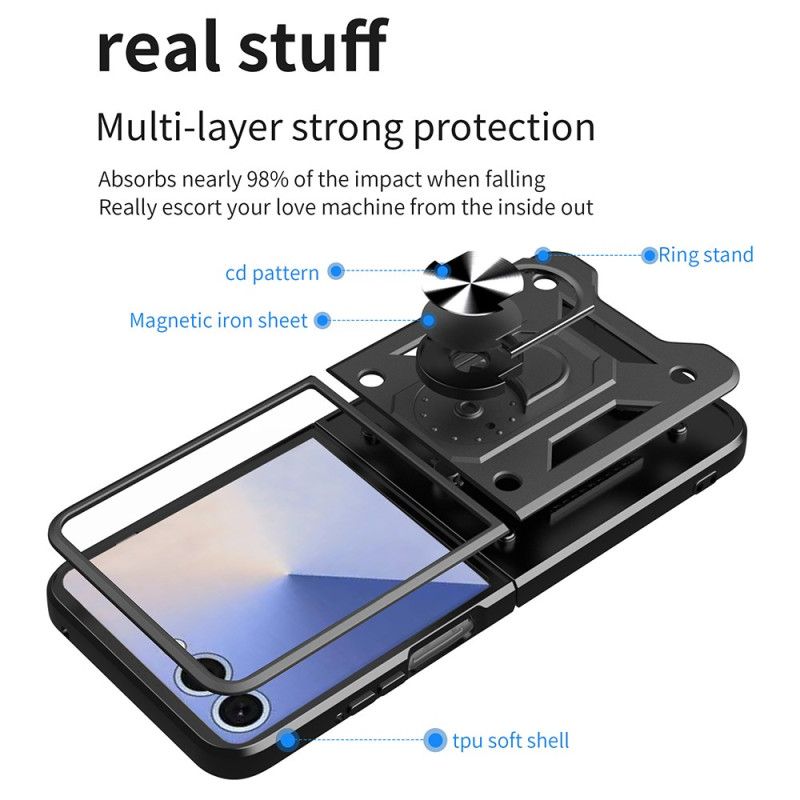 Puhelinkuoret Samsung Galaxy Z Flip 7 Tukeva Rengaspidikkeellä