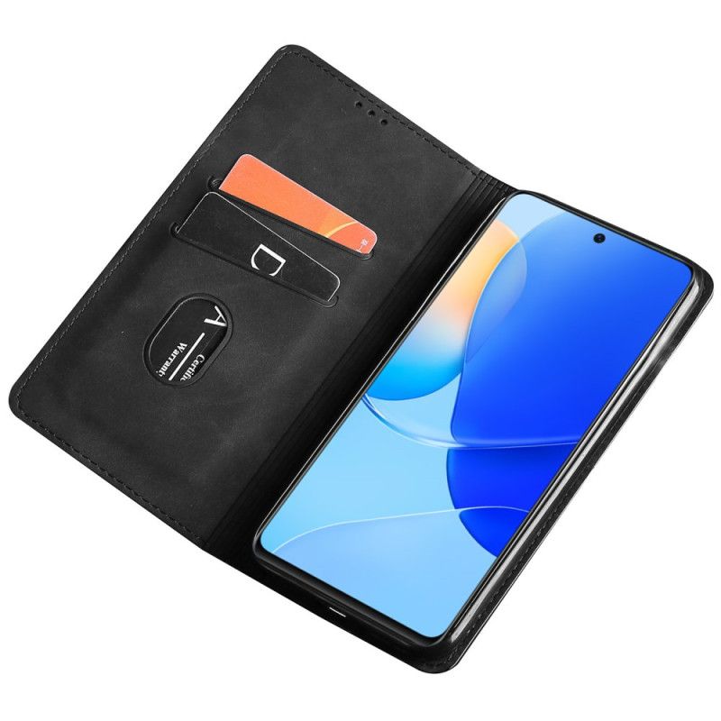Nahkakotelo Huawei Nova 12i 4g Mokkanahkaefekti
